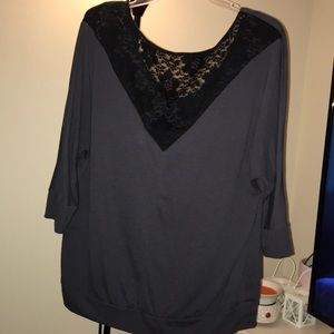 Torrid Lace back 3/4 inch sleeves